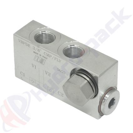 product Двойно действащ възвратен клапан, VBPDE L CMP FLV , 20 L/min, G 1/4" , VBPDE 1/4 L CMP/FLV V0117 image thumb